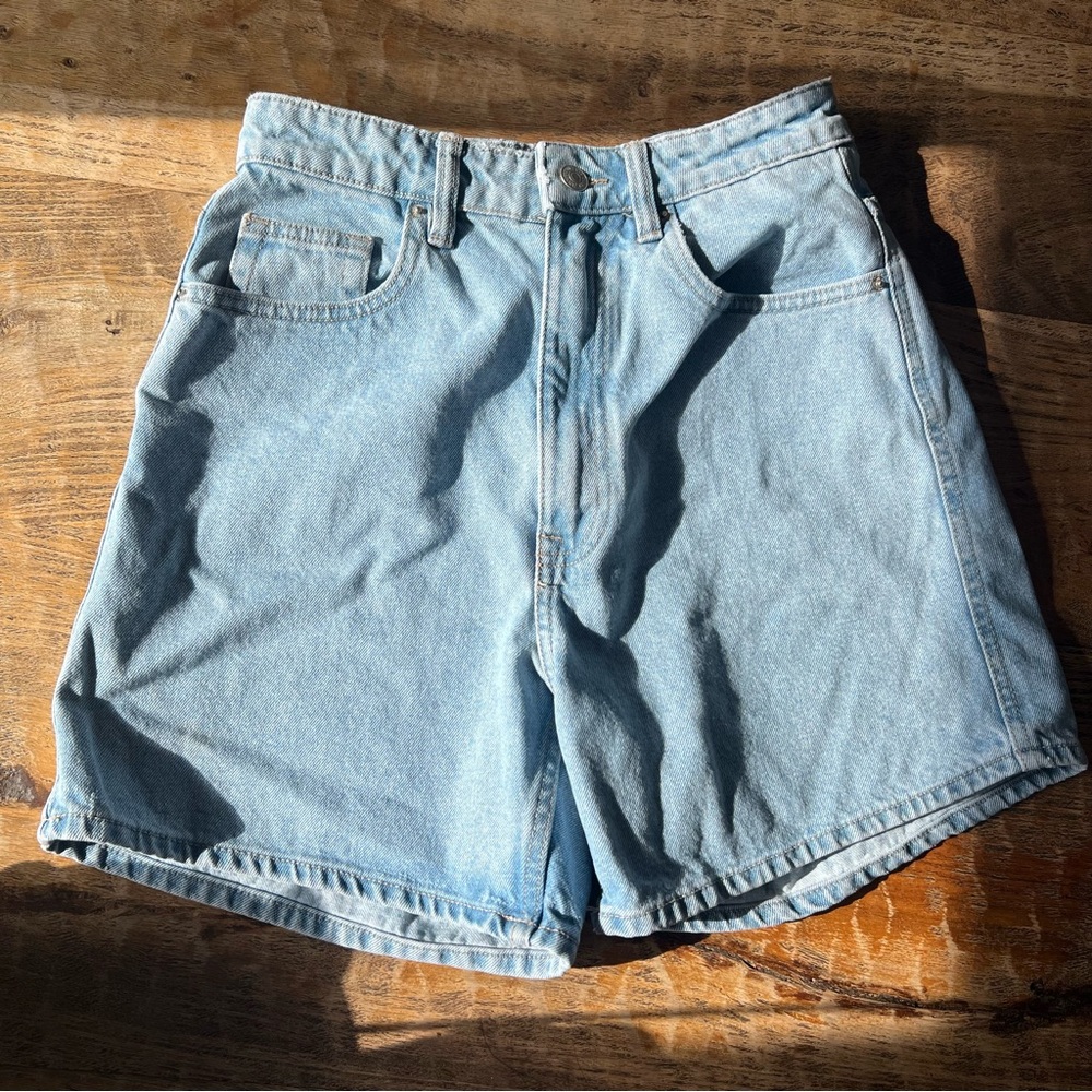Zara denim long shorts